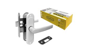 Защелка с ручками б/ф ЗЩ-1.45 (белая)