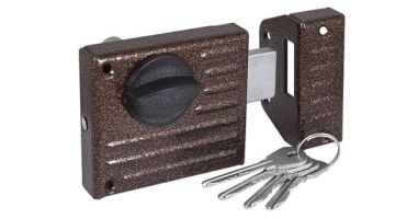 Замок накладной ЗН1-2 медь Зенит