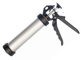 Пистолет д/герметика закрытый, алюм.корпус 750мл