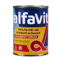 Эмаль «ALFAVIT’ ПФ-115 Черная 0,9кг