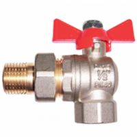 Кран шаровый KOER 1/2″ вн/нар угловой бабочка