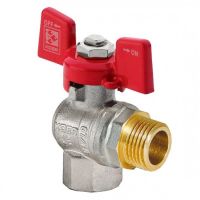 Кран шаровый KOER 1″ вн/нар угловой бабочка