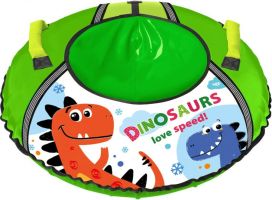 Спорт Санки-ватрушка НИКА 95см с Динозавриком, 2 ручки ТБ1КР-95/Д