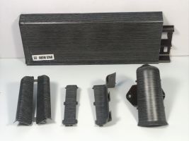 Угол для плинтуса 80мм «Идеал Система» Каштан серый / 352 наружный (комплект