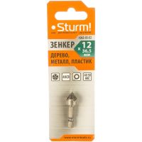 1065-05-02 Зенкер 12мм*36,5мм д/цветных металлов, дерева, пластика Sturm!