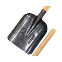 Лопата Совк с/чер сталь РЕЛЬС 1,65-1,8мм с ребром жёсткости, дер чер СП