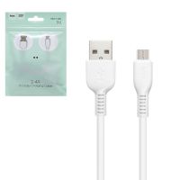 Кабель Hoco USB-microUSB X13 Easy  1.0м  белый