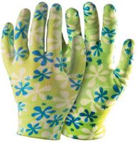 Перчатки «Для садовых работ», полиэстеровые, нитриловое покрытие, микс цветов