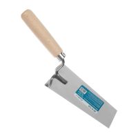 Мастерок штукатурный «Трапеция», нержавеющая сталь 0,8мм, рукоятка из бука, 180х90мм