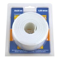Лента-бордюр для раковин и ванн «4WALLS» 20ммх20ммх3.3м,белая