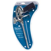 Пистолет для монтажной пены метал., покр. рукоятки ПВХ, регул.винт в корпусе, шток 20/19см