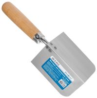 Мастерок штукатурный для внутренних углов, рукоятка из бука, 110х70х70мм