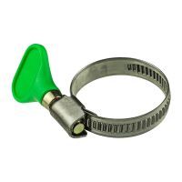 Хомут червячный с ключом 16-25  НЕРЖ