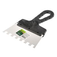 Шпатель фасадный «Мастер», зубчатый, нерж. сталь, 150мм, зуб 8х8мм