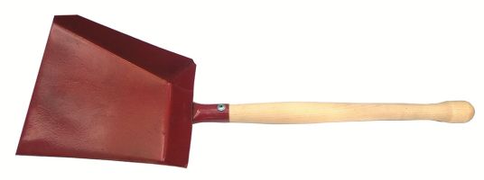 Совок хозяйственный металл глуб., деревянная ручка,