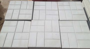 Плитка тротуарная 4 кирпича серая 30х30см