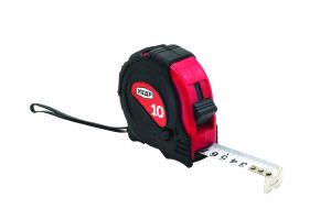 РУЛЕТКА С ФИКСАТОРОМ, ОБРЕЗИН. КОРПУС 10 М/25 ММ (1/6/36) «КЕДР»