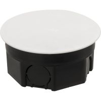 Коробка с/у круг IP20 96х30(93х28) черн/бел