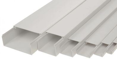 Кабель-канал белый 2-й замок в п/э 12х12