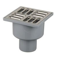 Трап 50 вертик.решетка нерж. 10х10