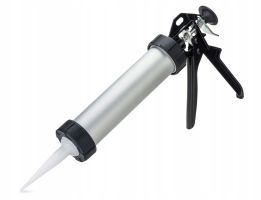 Пистолет  д/герметика  закрытый, алюм.корпус 320/400мл